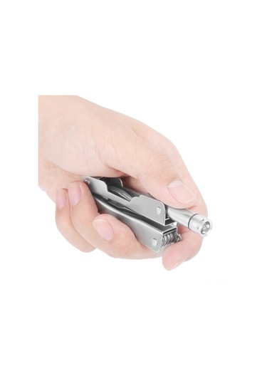 Yifomall Çok Fonksiyonlu Alaşım Çelik Cep Çakısı, Led Işıklı Outdoor Hayatta Kalma Aracı