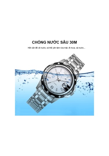 Xindoker Erkekler İçin Sulu Dayanıklı Klasik Kol Saati, Takvimli Büyük Dial, Ticari Kuvars Saat, Beyaz Dial Ve Çelik Kayışlı-2 Altın