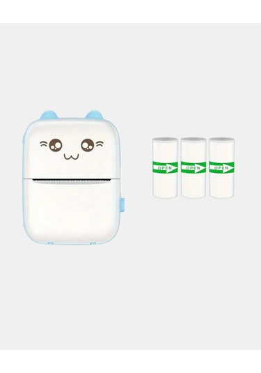 Mini Bluetooth Termal Yazıcı 1200mah Şarjlı Taşınabilir