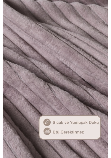 Elart Anna Battaniye Çift Kişilik Wellsoft 180x220 Cm Gülkurusu Gülkurusu