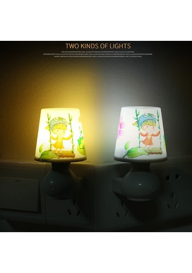 Sones Fişli Bardak Şeklinde Gece Lambası Kız Yatak Odası Başucu Loş Lamba, Uzaktan Kumandalı, Cn Fiş, Stil: Kalp Sarı Çok Renkli