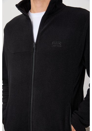 Tommy Life Hardy Siyah Standart Kalıp Polar Erkek Sweatshirt - 88299 Siyah