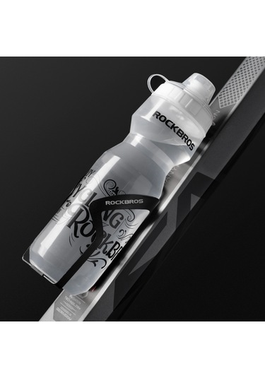 Rockbros Dcbt69 750Ml Bisiklet Su Şişesi Pp5 Toz Kapaklı Sıkıştırılmış Bisiklet Spor Su Şişesi - Yarı Saydam/Dcbt69D Çok Renkli
