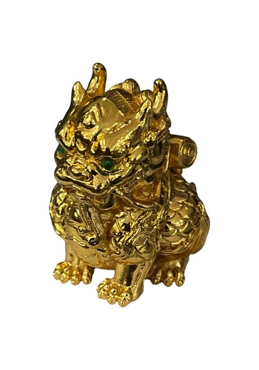 Suntek Çin Kirin Heykeli Geleneksel Heykel Masaüstü Restoran 7.11cmx7.11cmx8.89cm