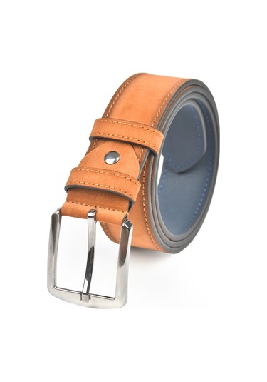 Deepsea Erkek Taba 4 Cm Eninde Süet Kemer Suni Süet Spor Kemer 2402643 Taba