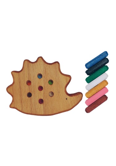 Çubuk Dizme Oyunu Ahşap Kirpi