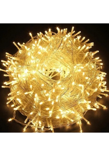 Parti 100 Ledli Fişli Led, Dekor Lambası Animasyonlu 10m Günışığı Yılbaşı Ağacı Işığı 10m Gün Işığı