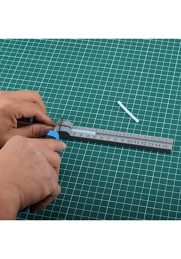 Fochsia Gri Sku Ptfe Boru Kesme Aleti Çift Ölçekli Metrik İnç Dayanıklı Plastik Gri