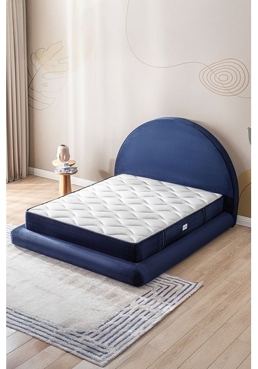 Good Night Legom Torba Yaylı Set Yatak Baza Başlık Tek Kişilik Yıkanabilir Ortopedik Lacivert