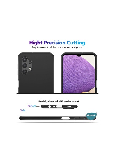 Microsonic Matte Silicone Samsung Uyumlu Galaxy A52 Kılıf