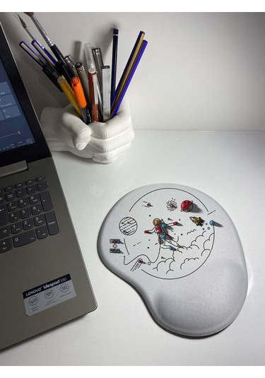 Uzay Tasarımlı Bilek Destekli Mouse Pad Mousepad