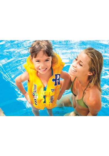Intex Yakalı Şişme Can Yeleği Sarı 50x47 CM