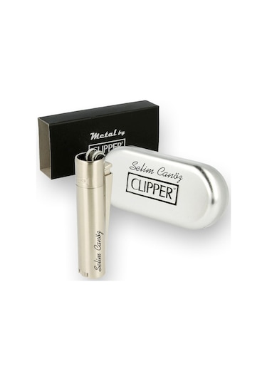 Kişiye Özel Clipper Çakmak İsimli Çakmak Siyah