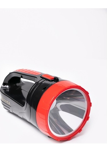 Gold Uzun Mesafeli Ledli Şarjlı El Feneri Gk6665 Kamp, Avcı, Balıkçı Feneri, Çadır Lambası Siyah