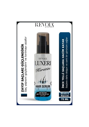 Luxeri İnce Telli Saçlar İçin Saç Bakım Serumu 75 Ml Keratin