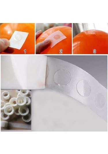 Buffer Sticker Damla Model Çift Taraflı Yapışkan Balon Bant