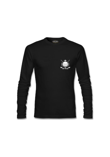 Golf Kulübü - Golf Club Siyah Erkek Sweatshirt
