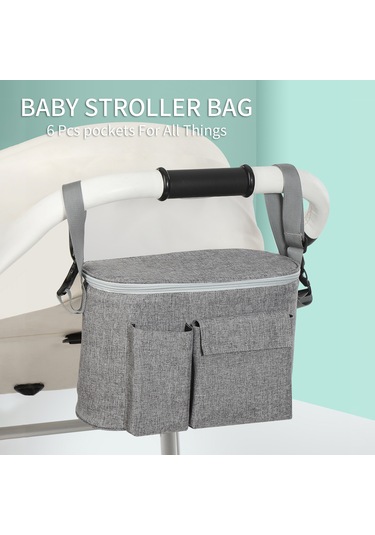 Moveevo Hafif Taşınabilir Bebek Bezi Çantası - Toz Geçirmez, Çıkarılabilir Askı, İç Bölmeli & Çift Ön Cep Siyah