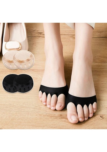 Kadınlar İçin Beş Parmak Ayak Ön Ayak Pedleri Nefes Alabilen Yüksek Topuklu Ayakkabı Yastığı