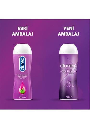 Durex Play 2'si 1 Arada Aloe Vera Etkili Jel 200 Ml 2 Adet