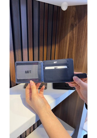 Mft Leather Design Hakiki Deri Mıknatıslı Kartlık Mona 1103 Lacivert