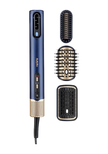Babyliss Saç Kurutma Ve Şekillendirme Seti Air Wand, Paddle Başlık Dahil, 1600w, 3 Başlık, İyon Teknolojisi Lacivert, 3 Başlık