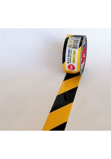 Ve-Ge Baskılı Ikaz Bant Sarı Siyah