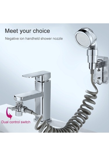 Cbtx El Tipi Geri Çekilebilir Şampuan Musluk Havzası Harici Duş Çok Renkli