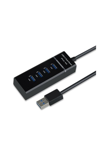 Usb Hub, Usb Ayırıcı, 4 Portlu 3.0 Bir İla Dört Hub Yüksek Hızlı Usb Genişletici Bilgisayar Usb Ayırıcı Genişletme İçin Siyah Pl
