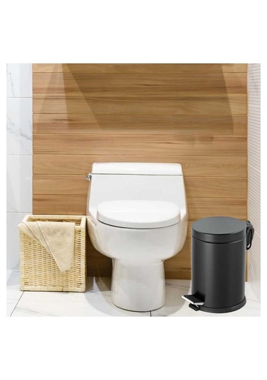 16 Lt Pedallı Çöp Kovası Siyah