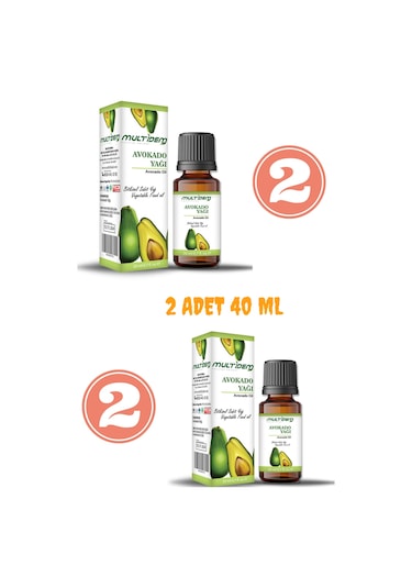 Multidem Avokado sabit Bitkisel Yağı 2 x 20 ml