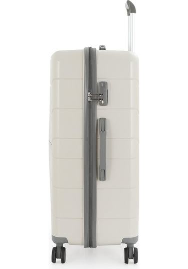 Mçs Polipropilen Valiz V366 75 Cm Büyük Boy Kemik - Gri Kemik-gri