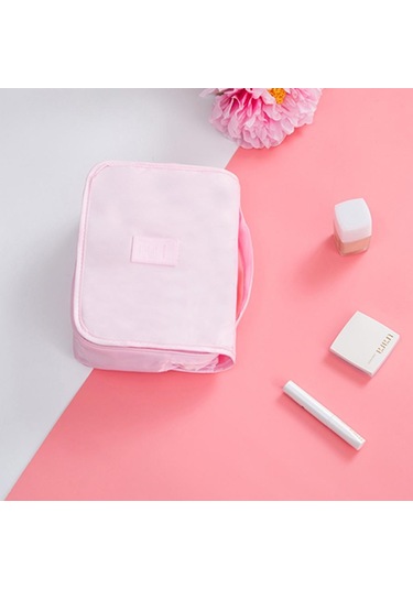 Suntek Seyahat Tuvalet Malzemeleri Unisex Makyaj Kozmetik Pembe Diğer
