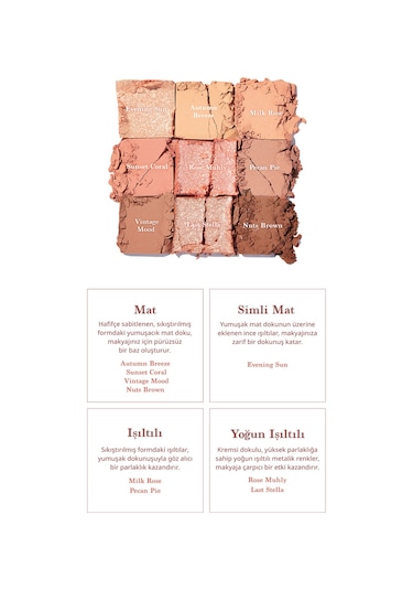 Dasique Mat Ve Işıltılı Renk Seçenekleri Sunan Far Paleti Shadow Palette 05 Sunset Muhly 05 Sunset Muhly