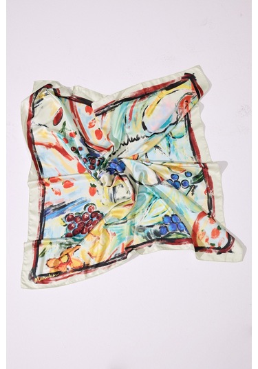 Saten Desenli Şal Gıa Gıa