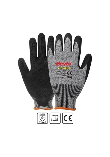 Beybi Cl300 Lateks Kaplı Kesilmeye Dayanıklı Kesilmez Eldiven