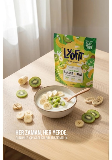 Lyofit Food Freeze Dried Muz Kivi 20 G