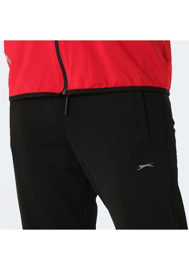 Slazenger ORRA IN Erkek Fermuarlı Dik Yaka Cepli Kırmızı Eşofman Takımı