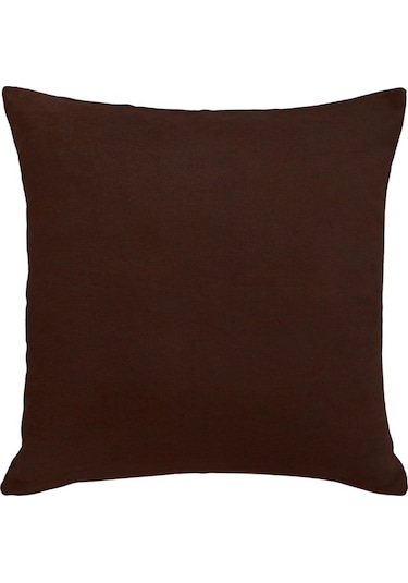 Kadife Serisi Koyu Kahverengi Kırlent, Yastık Kılıfı En: 40 Boy: 40 Koyu Kahverengi