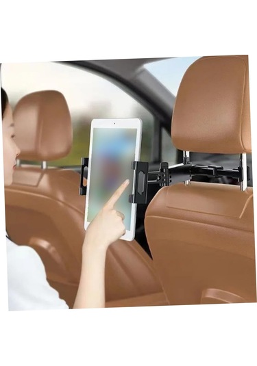 Araba Arka Koltuk Başlığı Tablet Tutucu Evrensel Telefon Montajı Döndürme Ve Geri Çekilebilir İşçilik