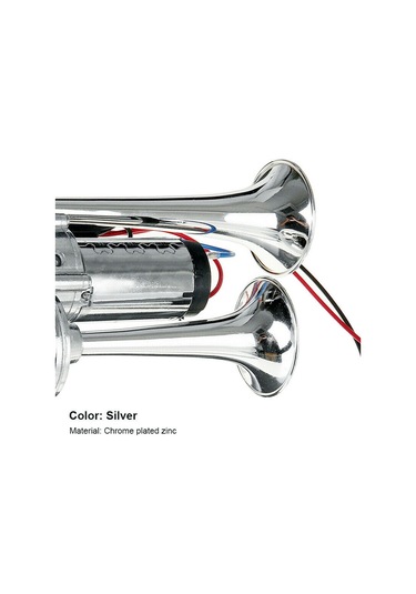 12v Araç Elektrikli Korna İçin 600db Güçlü Ses Çift Tüp Metal Araba Kornası