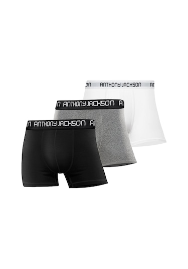 Anthony Jackson Likralı 3'Lü Kutu Premium Erkek Boxer Harwey
