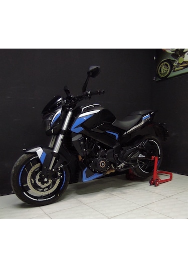 Bajaj Dominar 400-250 Sticker Etiket Modeli Mavi Beyaz