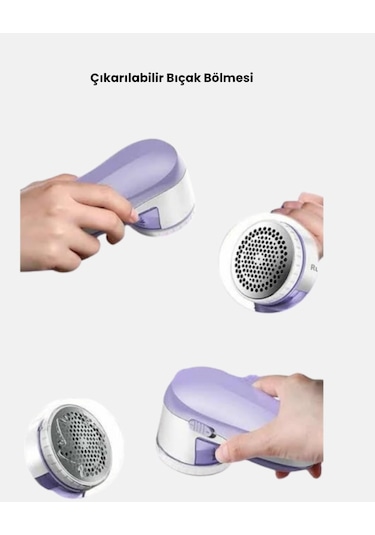 Usb Şarjlı Tiftik Temizleyici Kolay Temizlenen Hazne Ve Bıçak, Taşınabilir Diğer