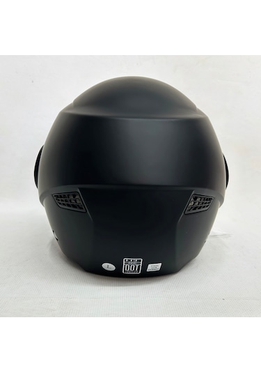 Gdr Yarım Kask Of-627 Mat Siyah Renk Şefaf Vizörlü