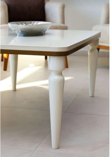 Akset Orta Sehpa Lüx Krem Ceviz Krem