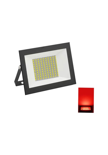 Şanled 50 Watt Kırmızı Işık 4500 Lumen Smd Led Projektör Tekli