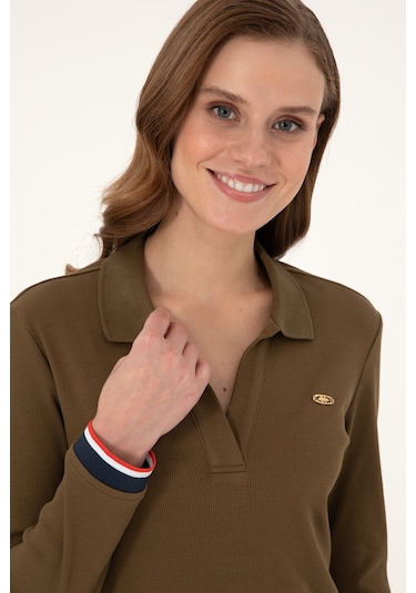 U.s. Polo Assn. Kadın Haki Elbise Örme 50299041-vr027 Haki