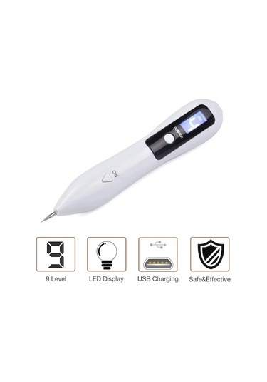 Geeroyoo Ev İçi Lcd 9 Seviye Ben Ve Benek Kaldırıcı Kalem - Beyaz Işık, Beyaz Renk