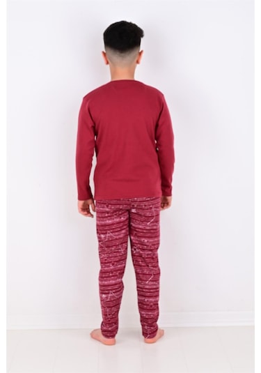 Vitmo Erkek Çocuk Pijama Takımı Moon Uzun Kollu Pamuklu 1008